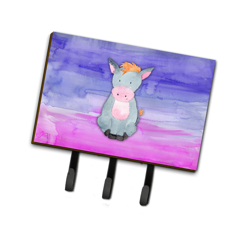 Garde-donkey ou porte-clé aquarelle