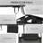 Folding Chaise Lounge With 5-Level Reclining Back, Outdoor Tanning Chair With Reading Face Hole, Outdoor Lounge Chair With Side Pocket & Headrest For Beach, Yard, Patio, Black, Chair-595522696