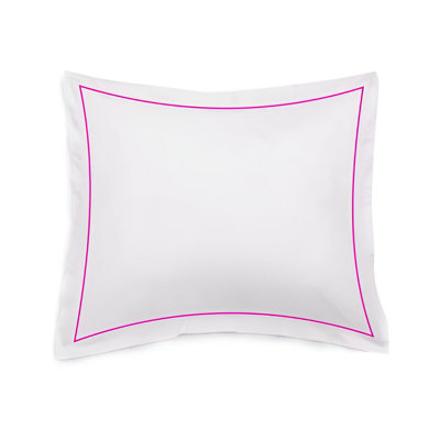 400TC Single Embroidery Sateen Cotton Pillow Sham