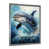 Silver Single Picture Frameed Canvas