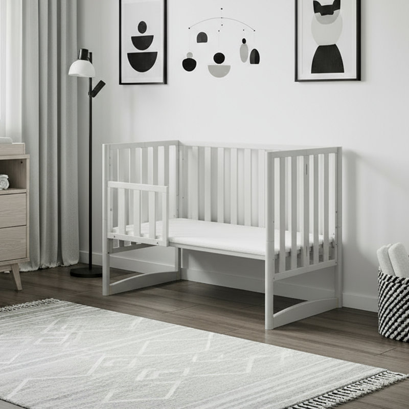 Rail pour lit de tout-petits, Blanc