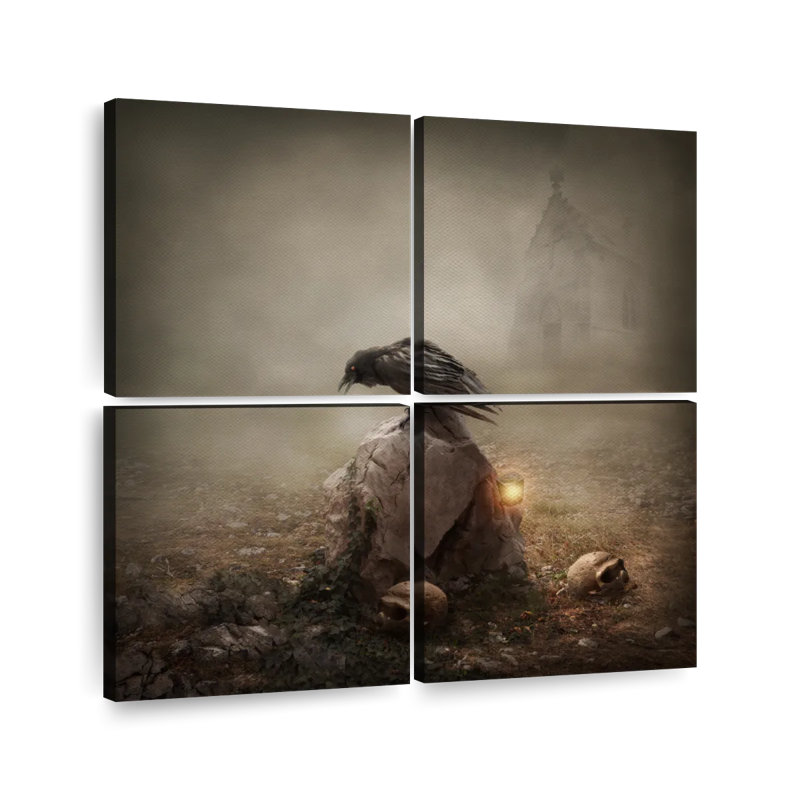 Hitzel Crow, 38" H x 38" W