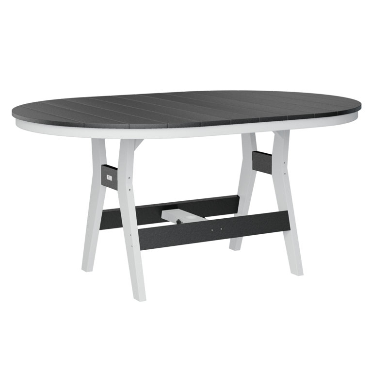 Table rectangulaire à hauteur de comptoir 64 po Bulger, Noir, H 35,5 po x l 64 po x P 44 po