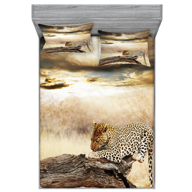 Microfiber Sheet Set, Queen Sheet Set with Fitted Sheet