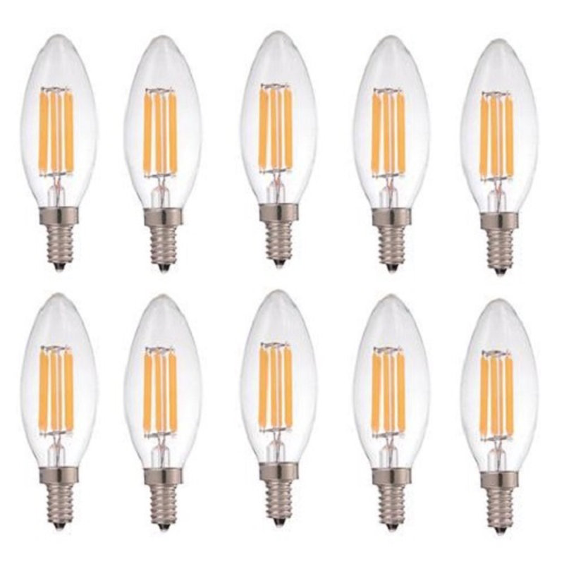 Ampoule DEL à culot candélabre à DEL de 6 W, 60 watts, équivalente à 3000K E12 / base, 600 lumens, CETL