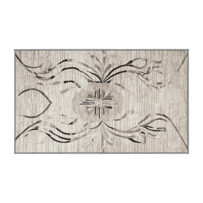 Machine Washable Gray Area Rug