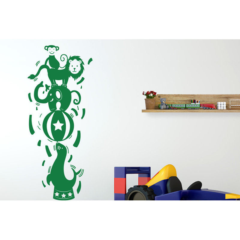Animals Wall Decal, Green