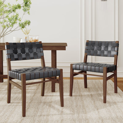 Ashmit High-Quality PU Leather Dining Chairs