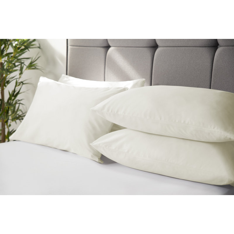 200 TC 100% Pure Cotton 100% Cotton Pillowcase - Set of 4, Ivory