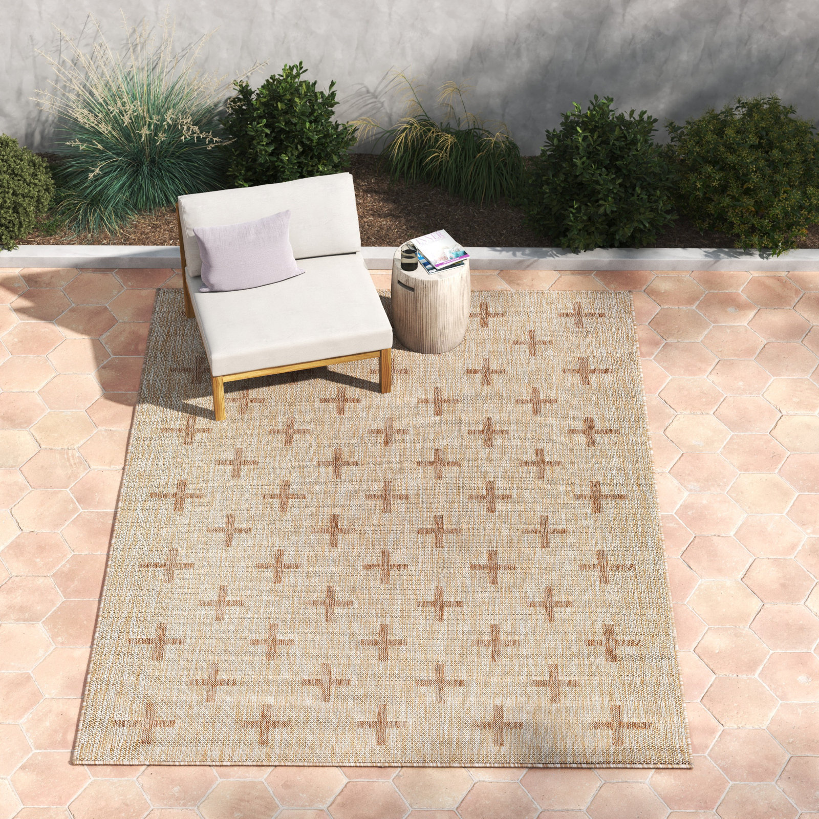 Bronwyn Geometric Rug, Rectangle 5'3" x 7'