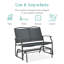 Fauteuil oscillant d'extérieur en métal Nethuki-1977410478