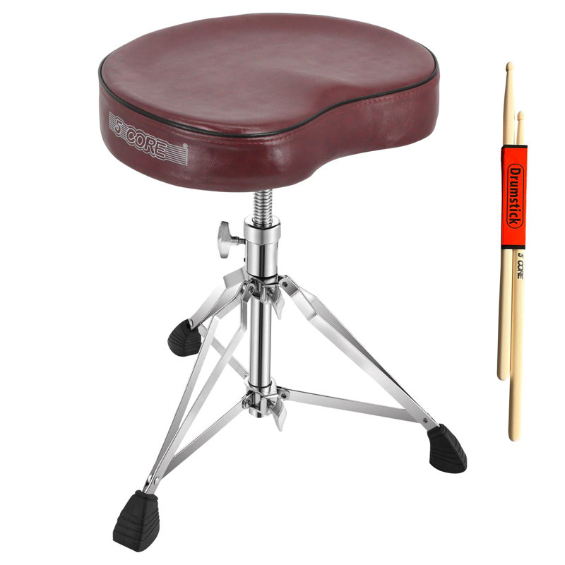 Fauteuil de tambour réglable 5 po Drum Throne, Cerisier