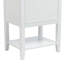 Meuble-lavabo sur pied simple 20 po avec comptoir en céramique Moshwar-410242309