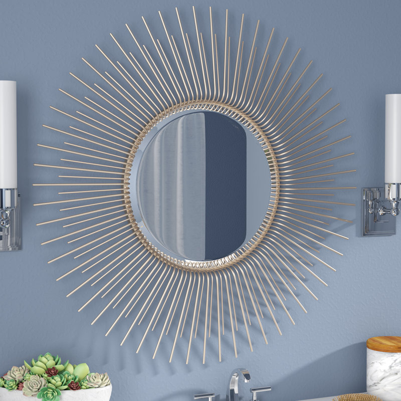 Louie Wood Flat Wall Mirror