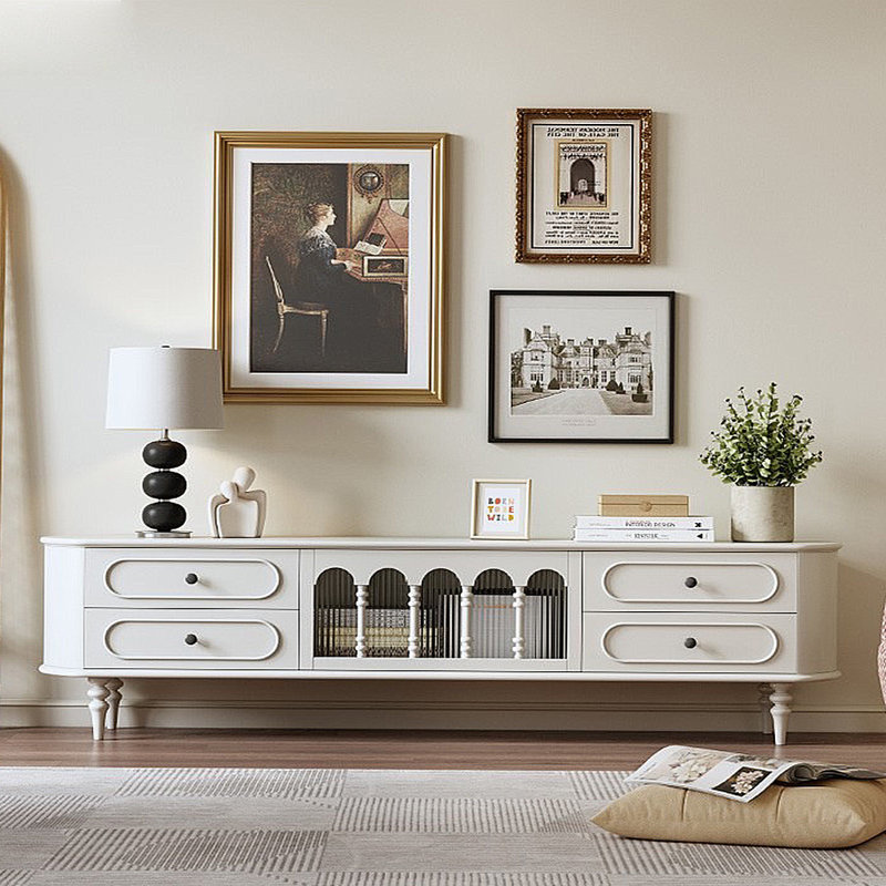 Meuble télé style français French Cream, 94.49"