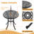 5-Piece Round Table Outdoor Cast Aluminum Dining Set, A Patio and Terrace Essential