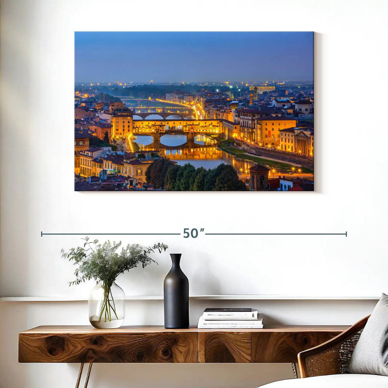 Ravi Florence By Nightfall, 26" H x 39" W