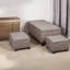 Repose-pieds carré capitonné standard avec rangement 42,5 po Columbard-74003342