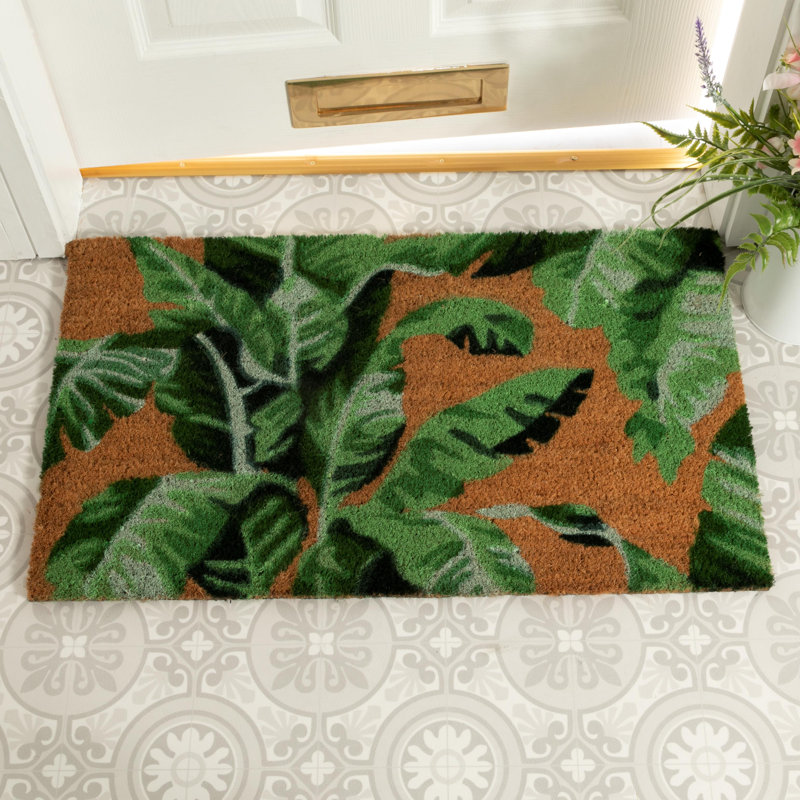 Ackley Non-Slip Floral Doormat
