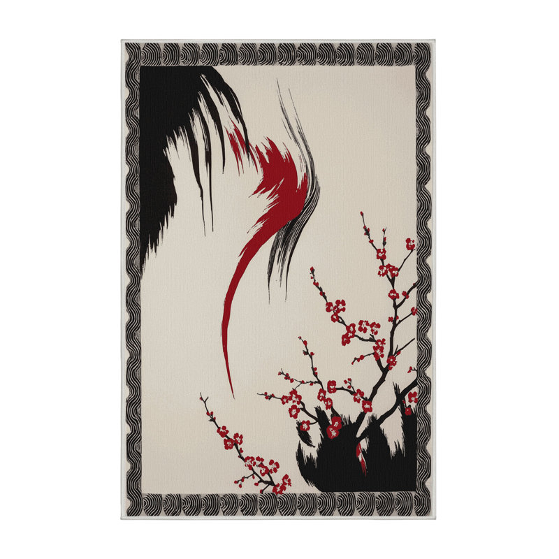 Tranquil Petals Rug, Rectangle 8' x 10'
