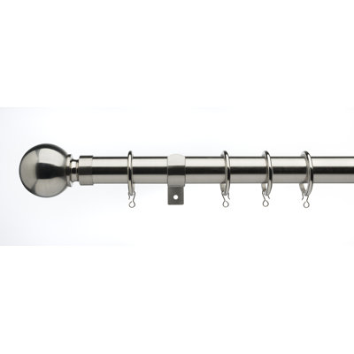 Devontee 2.8cm Bay Window Single Curtain Rod