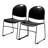 Basics by NPS® 850 Series Multi-purpose Ultra Compact Stack Chair, Black-1011101792