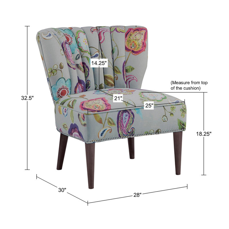 August Grove® Harriett Channel Back Slipper Chair & Reviews | Wayfair