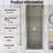 32"W X 72" H Pivot Semi-Frameless Shower Door in Chrome Finish-112343065
