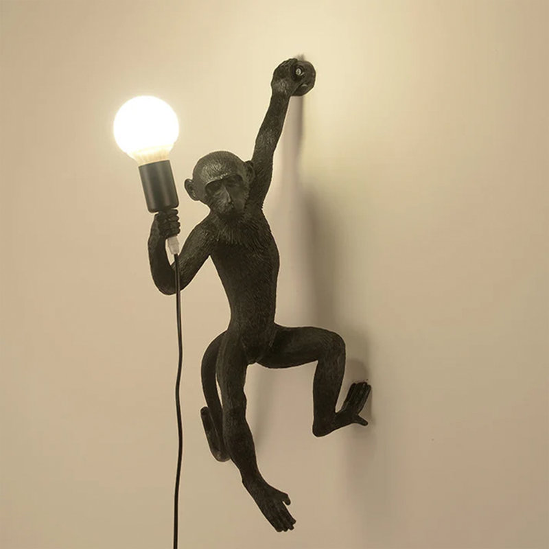 Lampe murale Primer - noir, Noir satiné