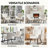  Modern Mid Century Accent Chair with Backrest & Metal Legs, Wingback Barrel Chair for Living Room Bedroom Home Office Vanity Room-682058692