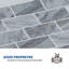 11,8 po X 11,8 po Carrelage mural en vinyle gris pour dosseret mural auto-adhésif en vinyle gris (paquet de 10)