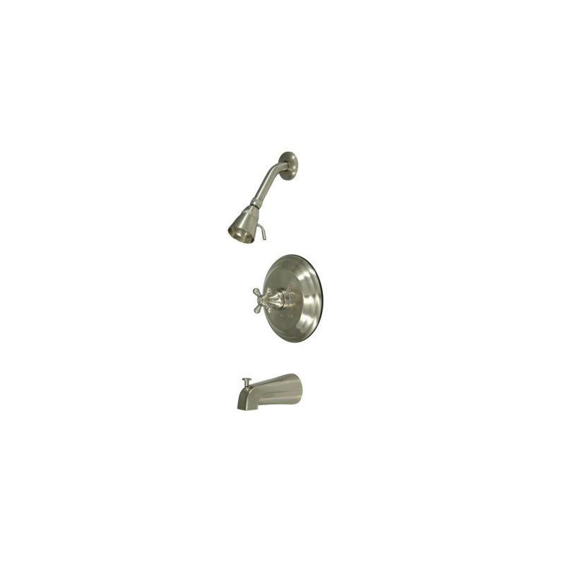 Thermostatic Tub and Shower Faucet Trim, Satin Nickel