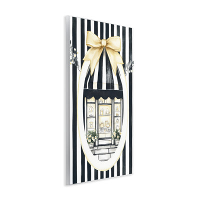 Plaque murale pour fenêtre Maison, rayée par Petal Prints Design