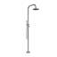 Système de douche autoportant 88,5 po en acier inoxydable pour l'extérieur avec douche à main-127663237