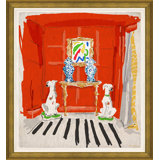 Red Dog Giclee Print by Dana Gibson