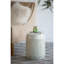 Tabouret d'appoint avec motif rayé