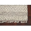 Tapis ivoire en laine noué à la main de conception unique 4 pi 8 po x 8 pi New Age