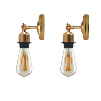 Boykin Adjustable Wall Sconce – Vintage Style Dimmable Light with Metal Shade by Breakwater Bay
