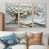 Toile naturelle avec cadre flottant