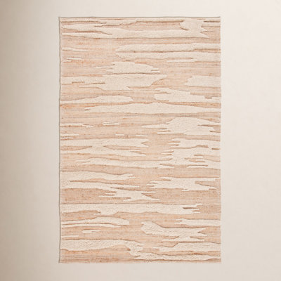 Wyly Natural Handmade Shag Wool Rug