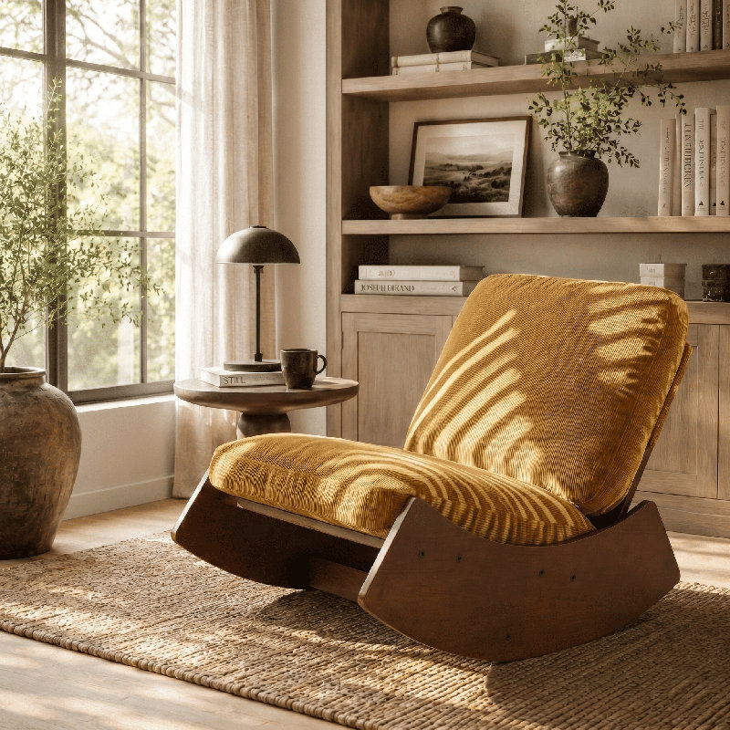 Fauteuil de jeu surdimensionné avec coussin moelleux pour la chambre à coucher et le salon, Jaune