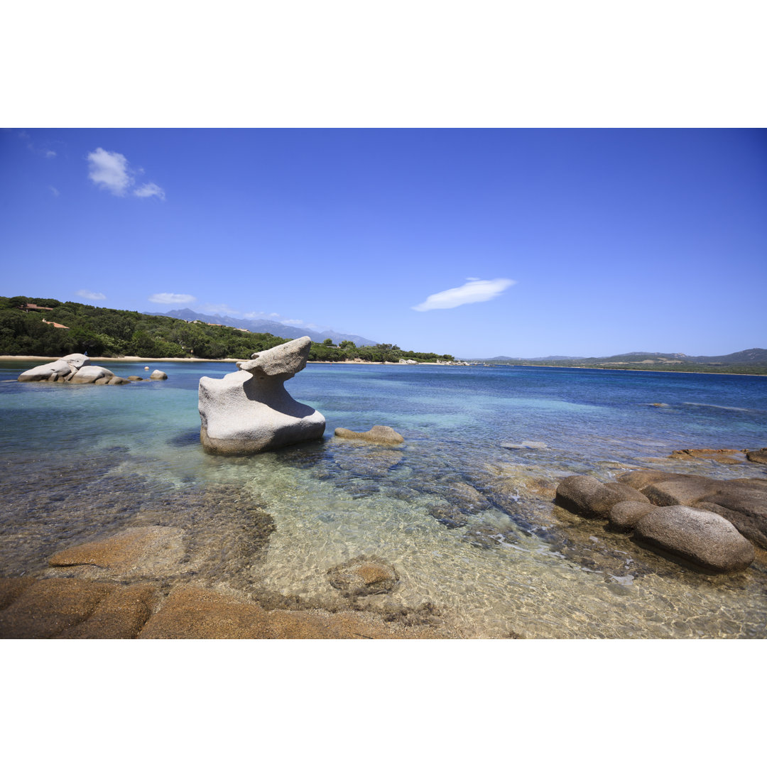 Strand an der Bucht von Figari von Aprott - Leinwandbild