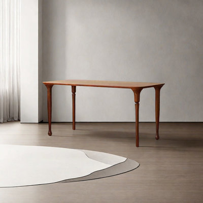 Cherry wood vintage dining table
