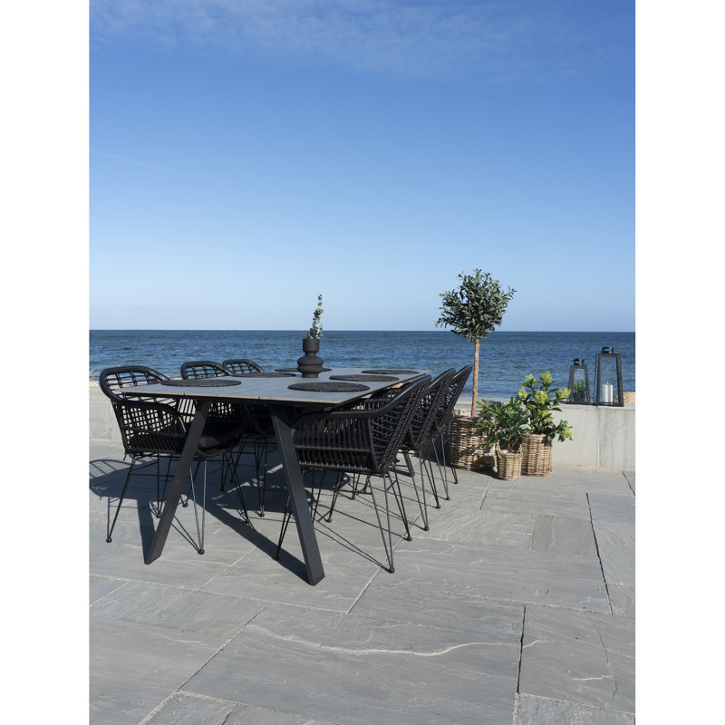 Ledley Rectangular Outdoor Dining Table , 220cm cm W 100cm cm D