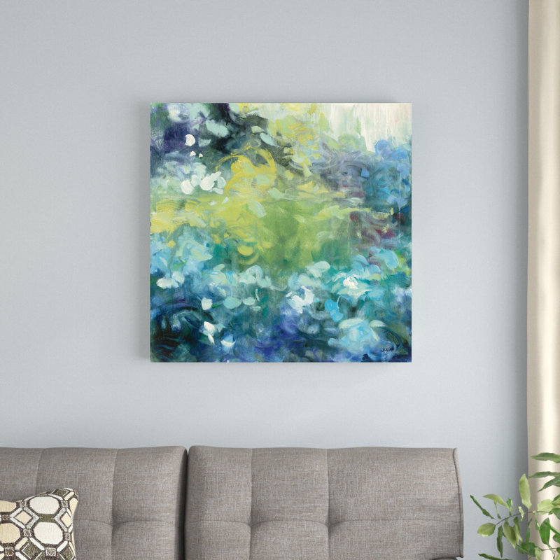 " Bright Hydrangea I " by Julia Purinton, 30" H x 30" W