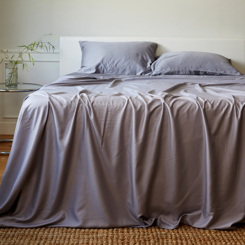 Ensemble de draps BedVoyage - 100% viscose de bambou - Froid et léger, Double, Blanc
