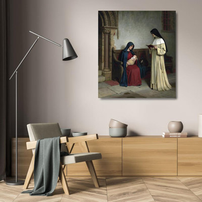 "Livres et Maternité d'art" par Edmund Blair Leighton - Toile tendue avec châssis