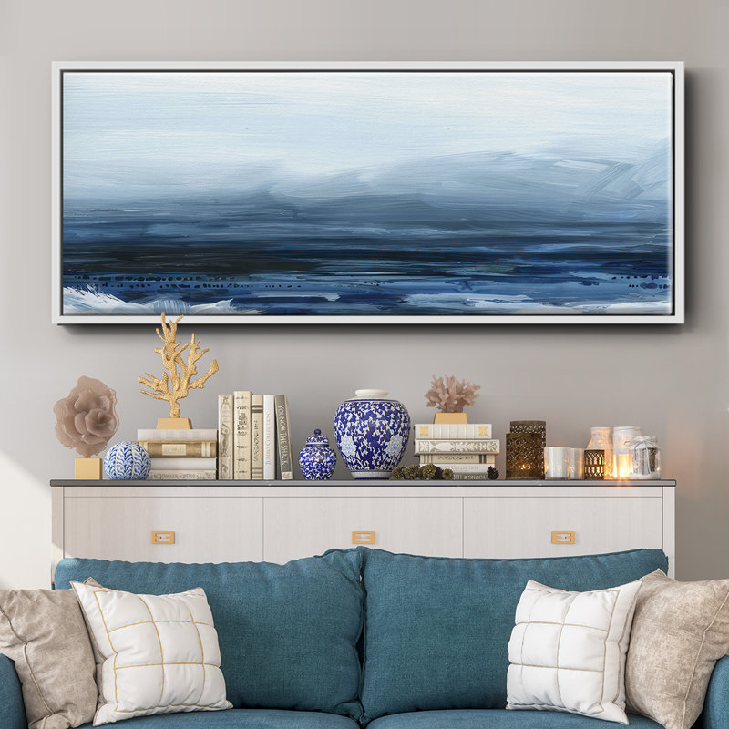 View from the Lighthouse I- Framed Canvas, 24" H x 60" W