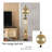 63.39"European-style golden floor-standing wall clock large decorative clock piece