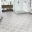 Carrelage mural en porcelaine mate Encaustic 8 po x 8 po Amara-91710231